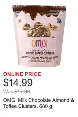 Costco OMG! Milk Chocolate Almond & Toffee Clusters offer