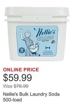 Costco Nellie's Bulk Laundry Soda 500-load offer
