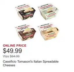 Costco Caseificio Tomasoni's Italian Spreadable Cheeses offer