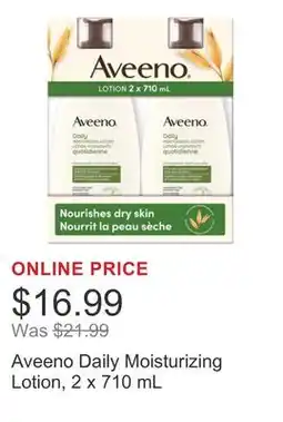 Costco Aveeno Daily Moisturizing Lotion offer