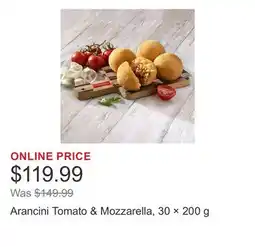 Costco Arancini Tomato & Mozzarella, 30 × offer