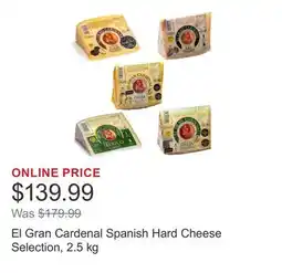 Costco El Gran Cardenal Spanish Hard Cheese Selection offer