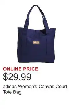 Costco adidas Women's Canvas Court Tote Bag offer