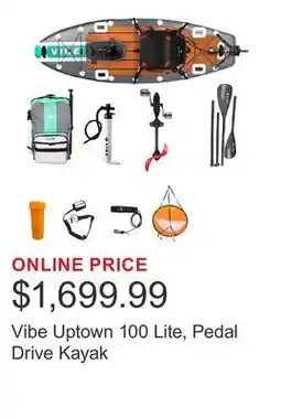 Costco Vibe Uptown 100 Lite, Pedal Drive Kayak offer