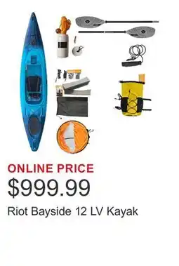 Costco Riot Bayside 12 LV Kayak offer