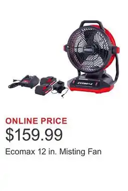 Costco Ecomax 12 in. Misting Fan offer