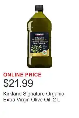Costco Kirkland Signature Organic Extra Virgin Olive Oil offer
