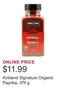 Costco Kirkland Signature Organic Paprika offer