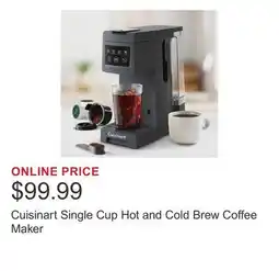 Costco Cuisinart Single Cup Hot and Cold Brew Coffee Maker offer