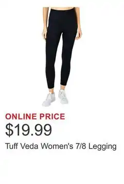 Costco Tuff Veda Women's 7/8 Legging offer