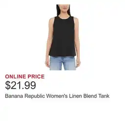Costco Banana Republic Women's Linen Blend Tank offer