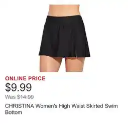 Costco CHRISTINA Women's High Waist Skirted Swim Bottom offer