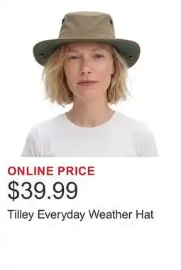 Costco Tilley Everyday Weather Hat offer