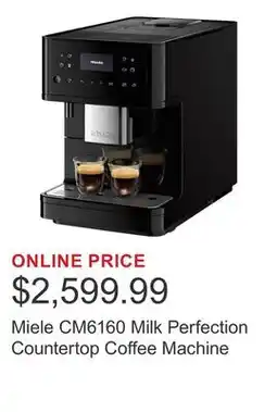 Costco Miele CM6160 Milk Perfection Countertop Coffee Machine offer