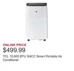 Costco TCL 10,000 BTU SACC Smart Portable Air Conditioner offer