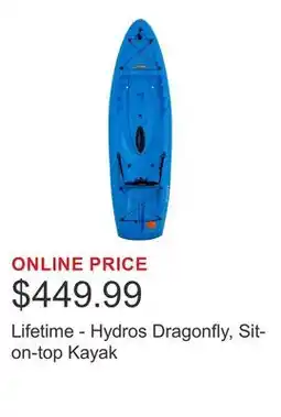Costco Lifetime - Hydros Dragonfly, Sit-on-top Kayak offer
