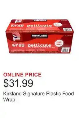 Costco Kirkland Signature Plastic Food Wrap offer