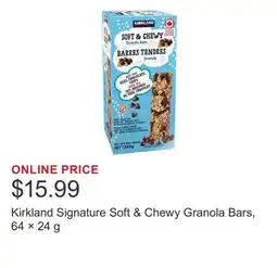 Costco Kirkland Signature Soft & Chewy Granola Bars, 64 × offer