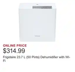 Costco Frigidaire 23.7 L (50 Pints) Dehumidifier with Wi-Fi offer
