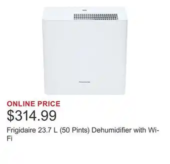 Costco Frigidaire 23.7 L (50 Pints) Dehumidifier with Wi-Fi offer