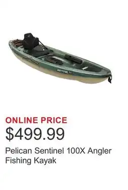 Costco Pelican Sentinel 100X Angler Fishing Kayak offer