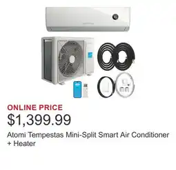 Costco Atomi Tempestas Mini-Split Smart Air Conditioner + Heater offer