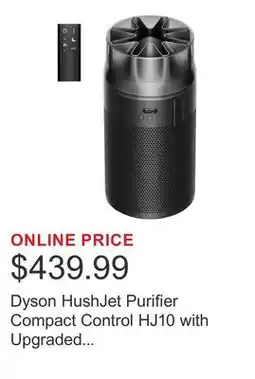 Costco Dyson HushJet Purifier Compact Control HJ10 with Upgraded Electrostatic Catalytic Filter and Remote offer