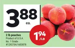 Giant Tiger 2 lb peaches offer