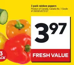 Giant Tiger 3 pack rainbow peppers offer