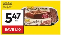 Giant Tiger McCain Deep'n Delicious cake offer