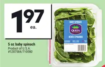 Giant Tiger 5 oz baby spinach offer