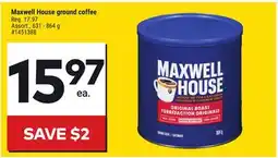 Giant Tiger Maxwell House ground coffee offer