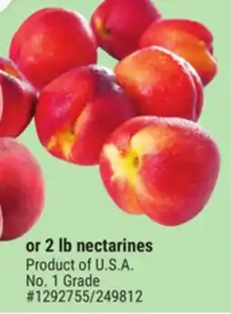 Giant Tiger 2 lb nectarines offer