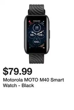 Newegg Motorola MOTO M40 Smart Watch - Black offer