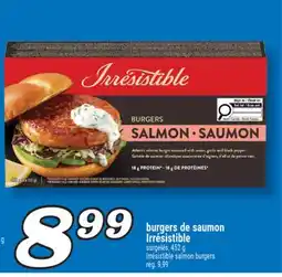 Marché Richelieu BURGERS DE SAUMON IRRÉSISTIBLE | IRRÉSISTIBLE SALMON BURGERS offer