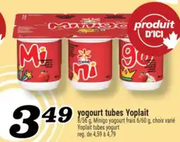 Marché Richelieu YOGOURT TUBES YOPLAIT | YOPLAIT TUBES YOGURT offer