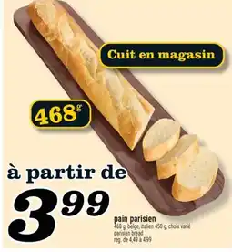 Marché Richelieu PAIN PARISIEN | PARISIAN BREAD offer