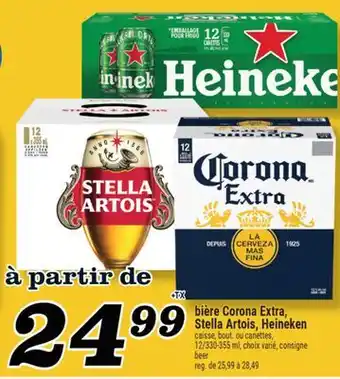Marché Richelieu BIÈRE CORONA EXTRA, STELLA ARTOIS, HEINEKEN | BEER offer