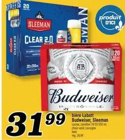 Marché Richelieu BIÈRE LABATT BUDWEISER, SLEEMAN | BEER offer