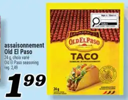 Marché Richelieu ASSAISONNEMENT OLD EL PASO | OLD EL PASO SEASONING offer
