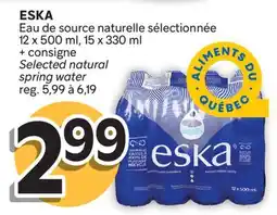 Brunet ESKA Eau de source naturelle sélectionnée offer