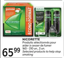 Brunet NICORETTE Produits sélectionnés pour aider à cesser de fumer offer