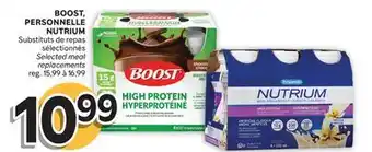 Brunet BOOST, PERSONNELLE NUTRIUM Substituts de repas sélectionnés offer