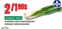 Marches Tau OIGNONS VERTS BIOLOGIQUES offer