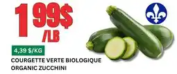 Marches Tau COURGETTE VERTE BIOLOGIQUE offer