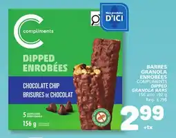 Marché Bonichoix COMPLIMENTS DIPPED GRANOLA BARS offer