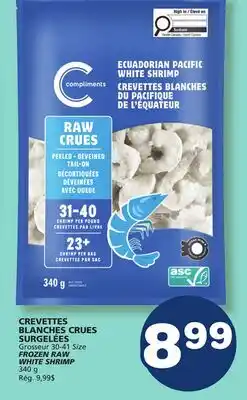 Marché Bonichoix FROZEN RAW WHITE SHRIMP offer