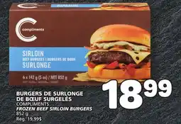 Marché Bonichoix COMPLIMENTS FROZEN BEEF SIRLOIN BURGERS offer