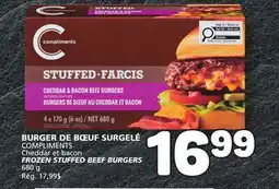 Marché Bonichoix COMPLIMENTS FROZEN STUFFED BEEF BURGERS offer