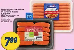 Marché Bonichoix LA FERNANDIÈRE or LAFLEUR FRESH BREAKFAST SAUSAGES OR SAUSAGE COMBO offer